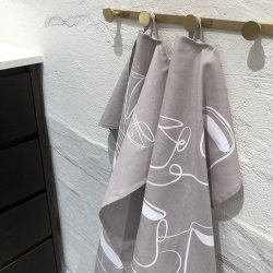 Viskestykke Wine &amp; Drinks Greige