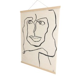 One Line Female Wall Hanging