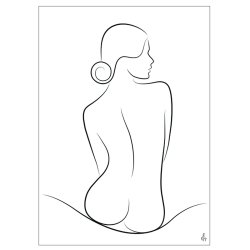 Wave Silhouette Silhouette Art Print