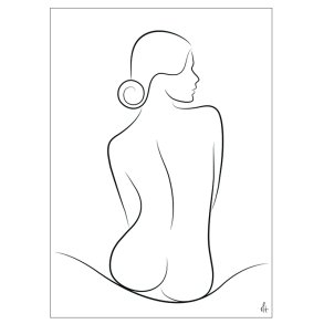 Wave Silhouette Silhouette Art Print