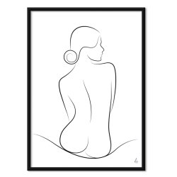 Wave Silhouette Silhouette Art Print