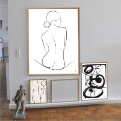 Wave Silhouette Silhouette Art Print