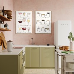 Wine and Drinks kunstplakat