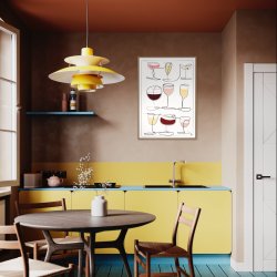 Wine and Drinks kunstplakat