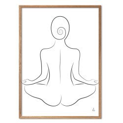 Yoga Silhouette kunstplakat