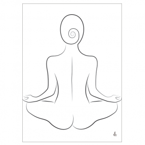 Yoga Silhouette art print